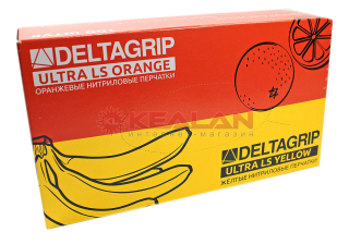 Картинка GWARD Deltagrip Ultra LS Yellow перчатки нитриловые, желтого цвета, M, 100 шт. от интентернет-магазина КЕАЛАН