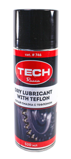 TECH сухая смазка с тефлоном, 520 мл