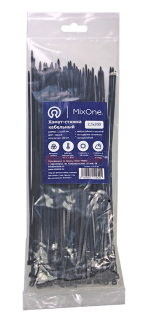 MixOne. 2,5х200 хомут-стяжка черный, 100 шт.