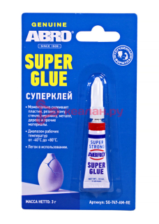 ABRO SG-747-AM-RE суперклей, 3 г.
