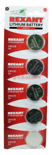 REXANT CR2430 литиевая батарейка