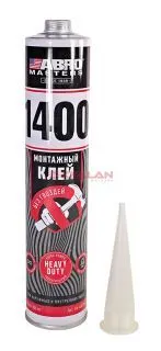 ABRO MASTERS LN-1400-RE клей монтажный жидкие гвозди на основе синтетического каучука, 300 мл.