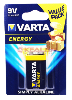 VARTA ENERGY 9V батарейка, в блистере