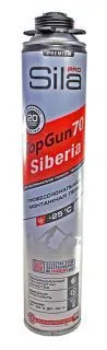 Sila Pro TopGun 70 SIBERIA, зимняя профессиональная монтажная пена, 890 мл.
