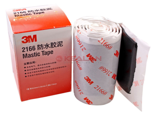 3M™ 2166 Mastic Tape изоляционная мастика, самовулканизирующаяся, 3,1 мм, 63,5 мм, 0,6 м.