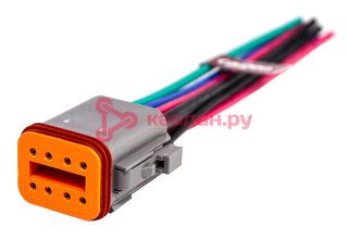 CARGEN AX8138 Разъем Deutsch DT06-8S (8pin) 8 контактов для ГАЗ, КАМАЗ, МАЗ, УРАЛ, DAF, IVECO, MAN, 