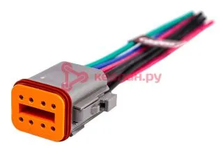 CARGEN AX8138 Разъем Deutsch DT06-8S (8pin) 8 контактов для ГАЗ, КАМАЗ, МАЗ, УРАЛ, DAF, IVECO, MAN, 