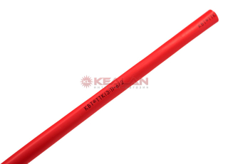 КВТ ТТК 6/2 красная термоусадочная трубка с клеем, 1 м.