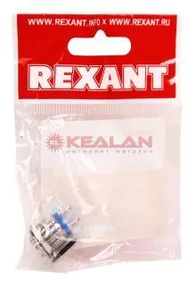 REXANT 36-3231 кнопка антивандальная Ø16 Б/Фикс (2с винт) (ON)-OFF выпуклая