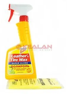 KANGAROO Leather & Tire Wax Super Gloss полироль супер блеск, 500 мл.