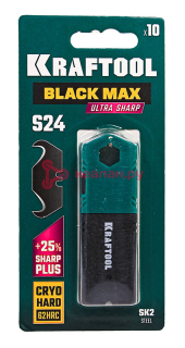 KRAFTOOL BlackMax-S24 крюковидные лезвия, 10 шт.