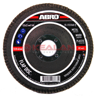 ABRO диск торцевой лепестковый 60, 125 мм, 22,23 мм.