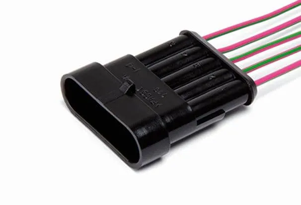 CARGEN AX322 разъем 282107-1 штыревой 5-ти контактный, жгута форсунок ГАЗ, с проводами, 1 шт.
