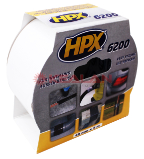HPX CW5005 армированная лента, белая, 50 мм, 5 м.