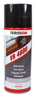 TEROSON VR 4600 спрей цинковый светлый, защитное покрытие (холодное цинкование), 400 мл.