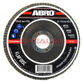 ABRO диск торцевой лепестковый 120, 125 мм, 22,23 мм.