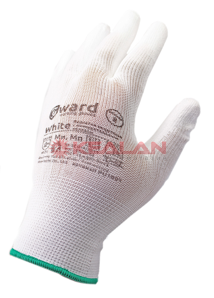 GWARD White перчатки нейлоновые белого цвета с полиуретановым покрытием, 8/M