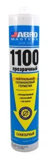 ABRO MASTERS SS-1100-SAN-CLR-RE санитарный герметик силиконовый нейтральный, прозрачный, 280 мл.