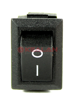 REXANT 36-2010 выключатель клавишный 250V 3А (2с) ON-OFF черный