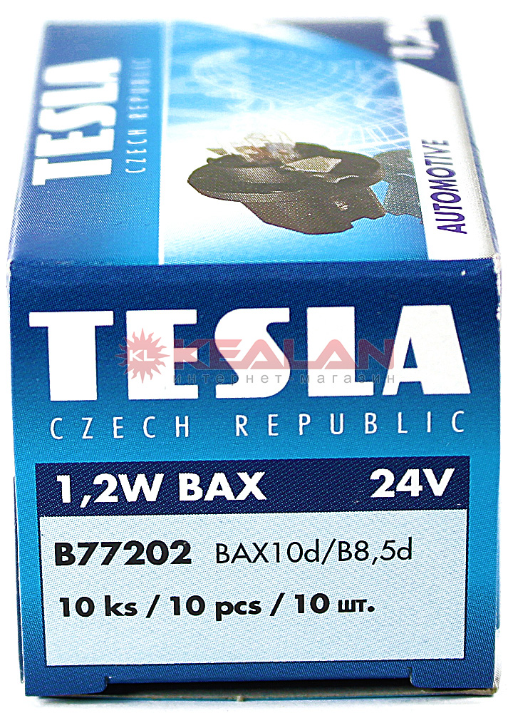 TESLA 1,2W BAX лампа автомобильная 24V