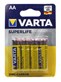 VARTA SUPERLIFE AA батарейка, в упаковке 4 шт.