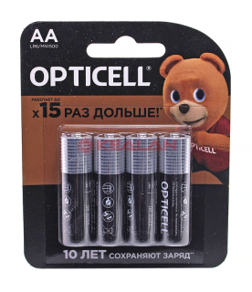 OPTICELL BASIC, АА/LR06-4BL батарейка алкалиновая, 4 шт.