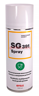 EFELE SG-391 SPRAY синтетическая многоцелевая смазка с пищевым допуском, 520 мл.