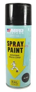 ABRO MASTERS SP-RAL-9011-RE краска-спрей акриловая, графитовый черный, 226 г.