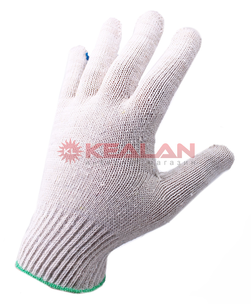 SIZN перчатки рабочие ХБ с ПВХ точка standard, 5 нитей