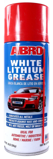 ABRO LG-380 смазка белая литиевая, аэрозоль, 284 г.