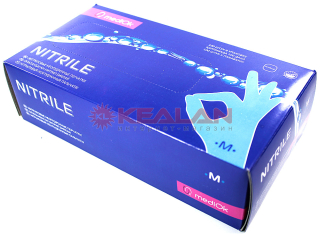 MEDIOK Optima нитриловые перчатки, голубые, размер M, 100 шт.