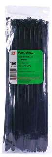 Fortisflex 300x4,8B стяжки кабельные, черные, 100 шт.