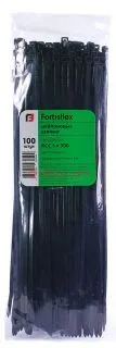 Fortisflex 300x4,8B стяжки кабельные, черные, 100 шт.