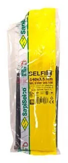 SapiSelco SEL.3.210R стяжки кабельные стандартные, черные, 140x3,5 мм, 100 шт.