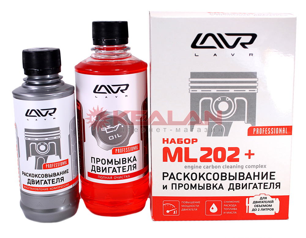 LAVR LN2505 раскоксовывание двигателя ML-202 + промывка двигателя (для двигателей до 2-х литров)