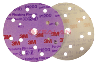 3M™ 51158 260L Purple круг абразивный полировальный, 15 отверстий, Р1200, 150 мм.