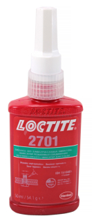LOCTITE 2701 резьбовой фиксатор высокой прочности для неактивных металлов, 50 г.