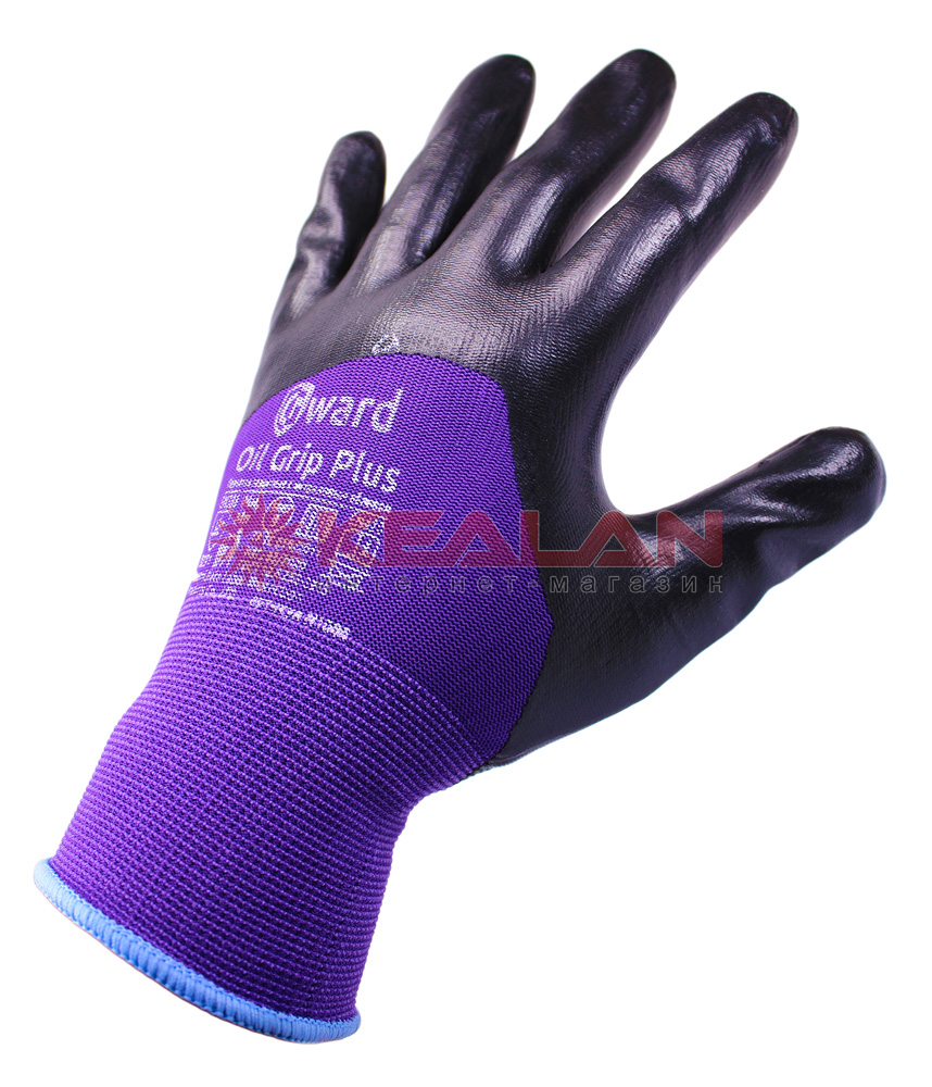 GWARD Oil Grip Plus перчатки нейлоновые со вспененным нитриловым покрытием, 3/4 облив, 9/L