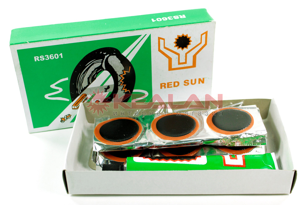 RED SUN набор резиновых латок для ремонта камер, 36 шт.