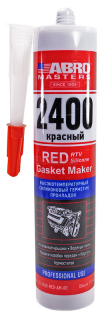 ABRO MASTERS SS-2400-RED-AM-RE силиконовый герметик прокладок, высокотемпературный до 343°С, красный