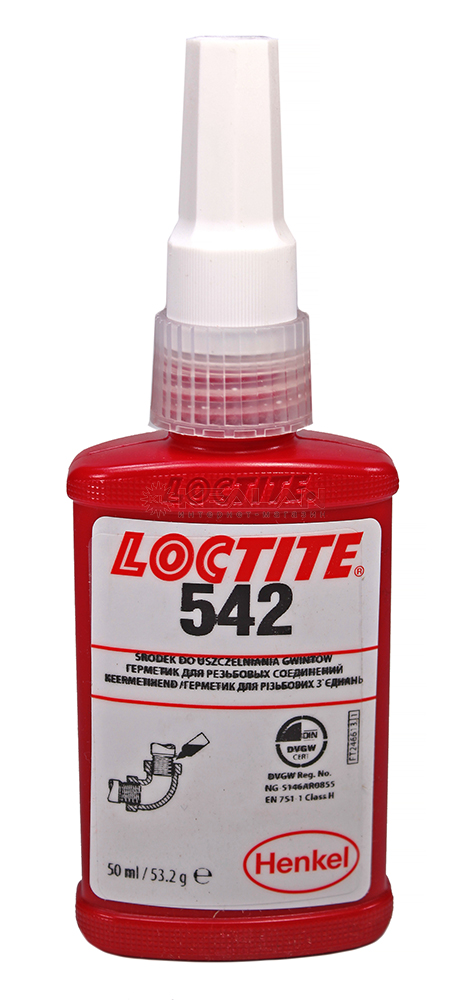 LOCTITE 542 уплотнитель текучий для мелкой резьбы, 50 мл.