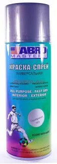 ABRO MASTERS краска-спрей, серебряная, 400 мл.
