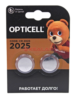 OPTICELL SPECIALTY CR2025 литиевая батарейка, 2 шт.