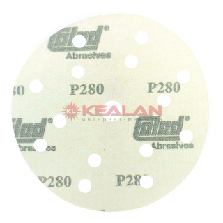 Colad диск абразивный, шлифовальный, Р280, D150, 8+6+1 отверстие