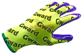 GWARD Hi-Vis with GWARD LOGOS перчатки нейлоновые с нитриловым покрытием с логотипированием, размер 