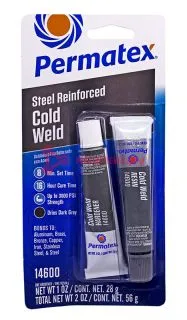 Permatex 14600 холодная сварка, стальной компаунд, 56 г.