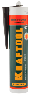 KRAFTOOL KRAFTFLEX FR150 Герметик силикатный огнеупорный "+1500 С", жаростойкий, черный, 300мл