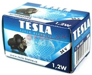 TESLA 1,2W BAX лампа автомобильная 24V