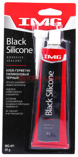 IMG MG-411 клей-герметик силиконовый, черный, 85 г.