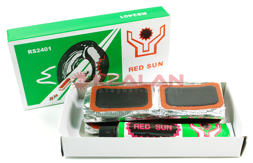 RED SUN набор резиновых латок для ремонта камер, 24 шт.